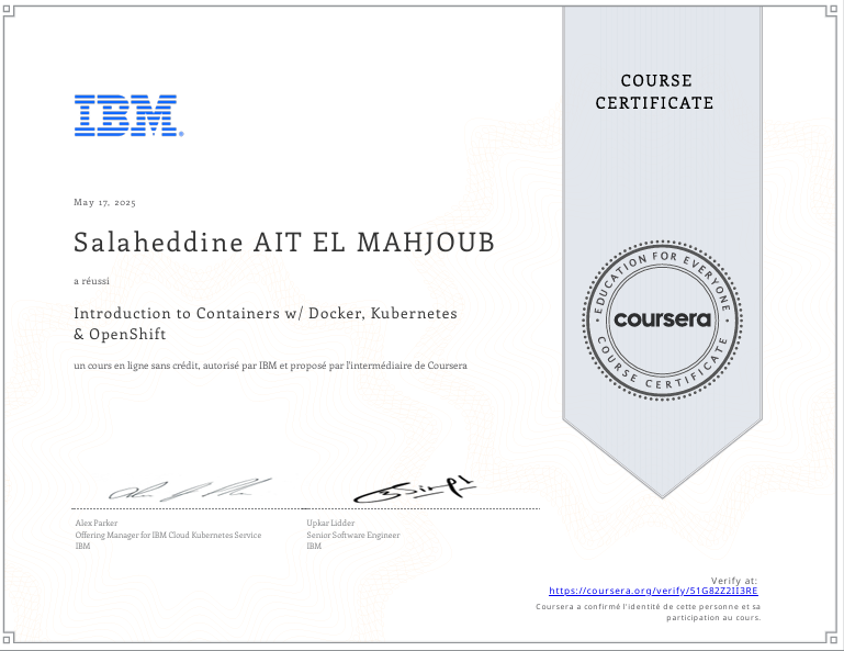 Certification Docker